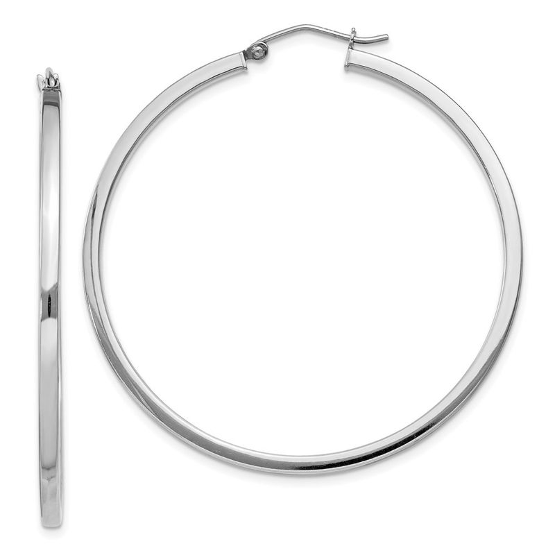 2mm Sterling Silver Polished Square Hoops - 45mm 1 34 Inch 104$